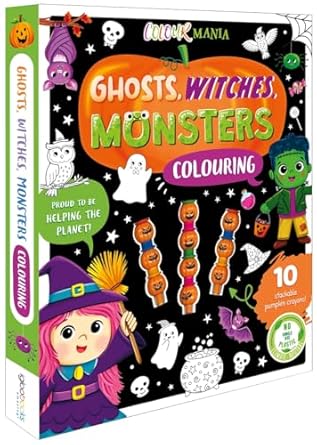 Ghosts Witches Monsters Colouring