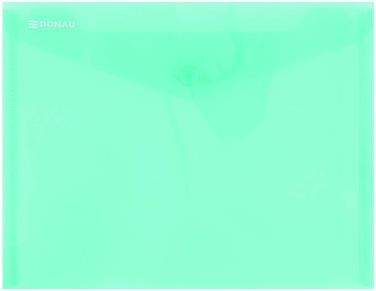 Button A5 Envelope Transparent Green