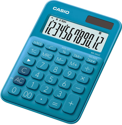 Casio 12 Digits - Light Blue Colour