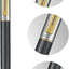 Sheaffer Sentinel Metal Matte Black Barrel and Brushed Chrome Cap Ballpoint Pen with Gold-Plated Trims