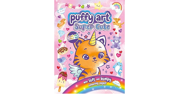 Puffy Art Super Cute - Colouring Book