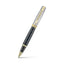 Sheaffer 300 Rollerball Pen Engraved Matt Black Barrel and Shiny Chrome Cap with PVD Gold Trims