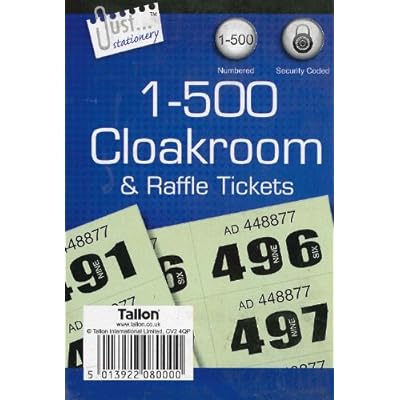 Cloakroom & Raffle Tickets - 1 - 500