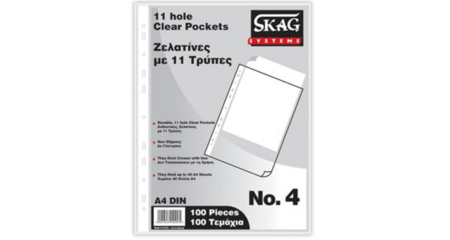 Punch Pocket Packet By 100 A4 40 Mic