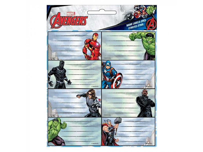 Avengers Name Labels