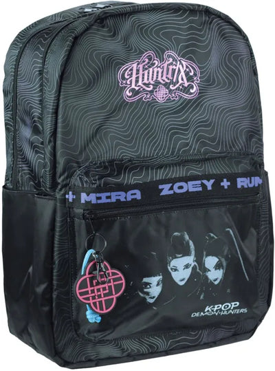 K-Pop Demon Hunters Black Huntrix 2 Compartments fit A4 Laptop Backpack 45x30x15cm -