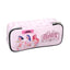 K-Pop Demon Hunters Pink Huntrix Oval Pencil Case 2 zip pencil case