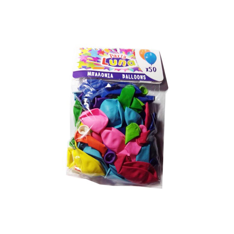 Party Balloons Mixed Colors x50 Pieces