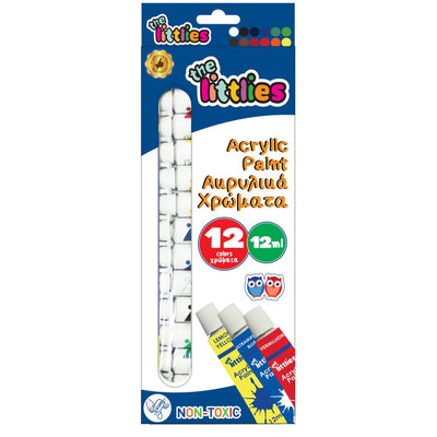 Acrylic Paint 12Ml X12 Colours