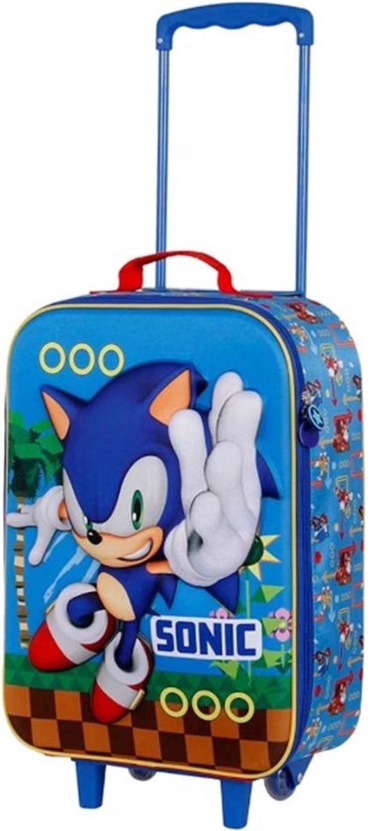 Sonic Adorable -Trolley Soft 3D 17 X 33 X 52 Cm