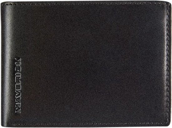 Maverick New Men Leather Black Wallet with 2 Bill Compartments