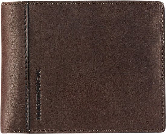 Maverick New Men Leather Brown  Wallet with 2 Bill Compartments