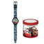 Disney Cars Lightning McQueen Analog Watch for Kids with Tin Box