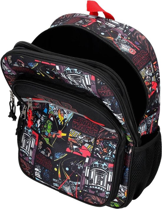 Backpack Star Wars 40Cm 2 Large Zip Fit A4