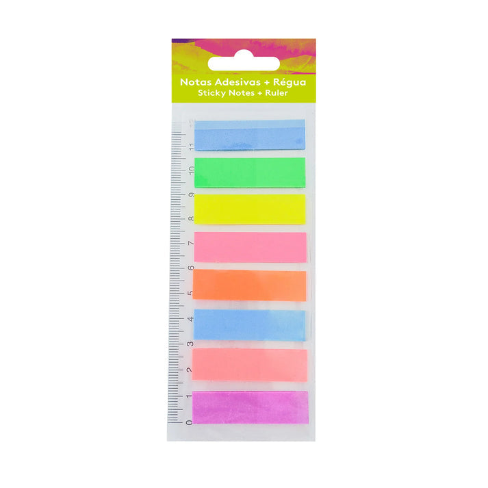 Sticky Notes 44x12mm 8 Colors with Ruler