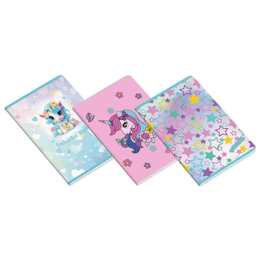 Exercise Book A5 48 Sheets Enchanted World Line Assorted