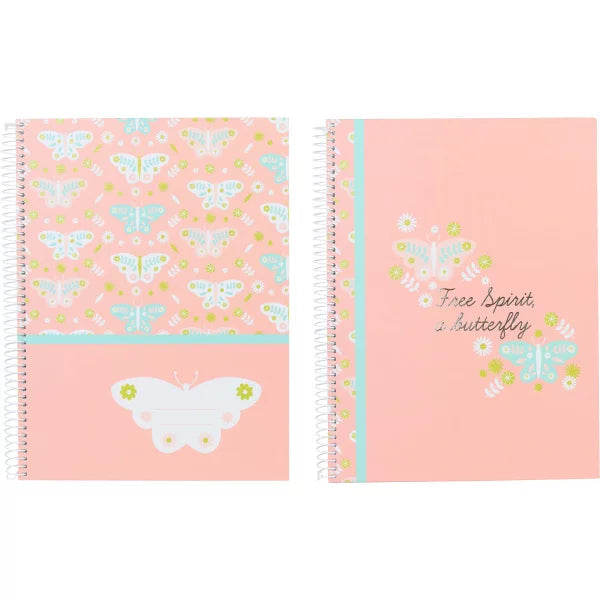 Butterflies Spiral Notebook A5 X 1Pc 