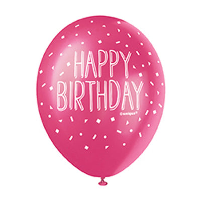 Party Balloons printed HAPPY BIRTHDAY