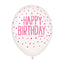 Party Balloons printed HAPPY BIRTHDAY