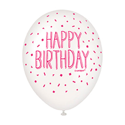 Party Balloons printed HAPPY BIRTHDAY