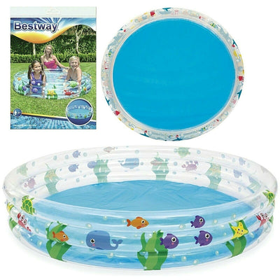 Inflatable Play Pool  Deep 3 Ring - 60X12 INCHES