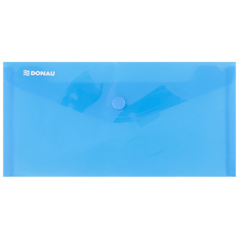 Plastic DL button folder - 22 x 12 cm