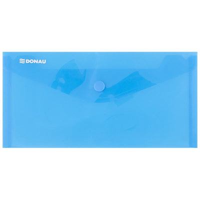 Plastic DL button folder - 22 x 12 cm