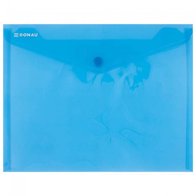 Button A5 Envelope Transparent Blue