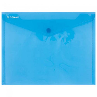 Button A5 Envelope Transparent Blue