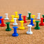 colored pushpins
