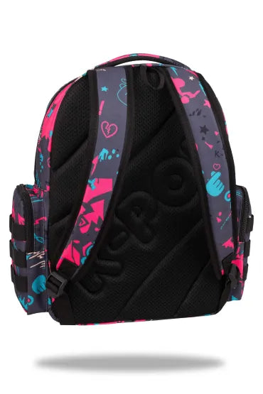 K-Pop Caro Dark school backpack one zip fit A4