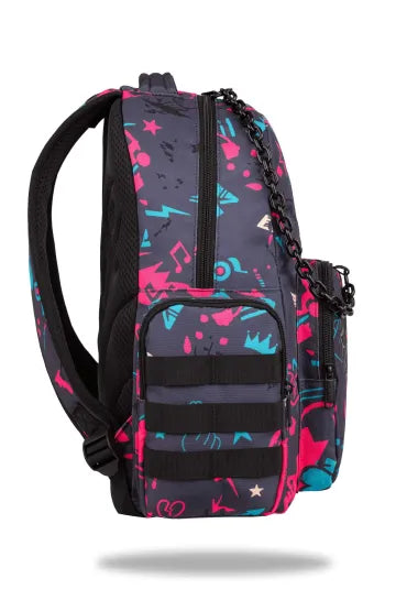 K-Pop Caro Dark school backpack one zip fit A4