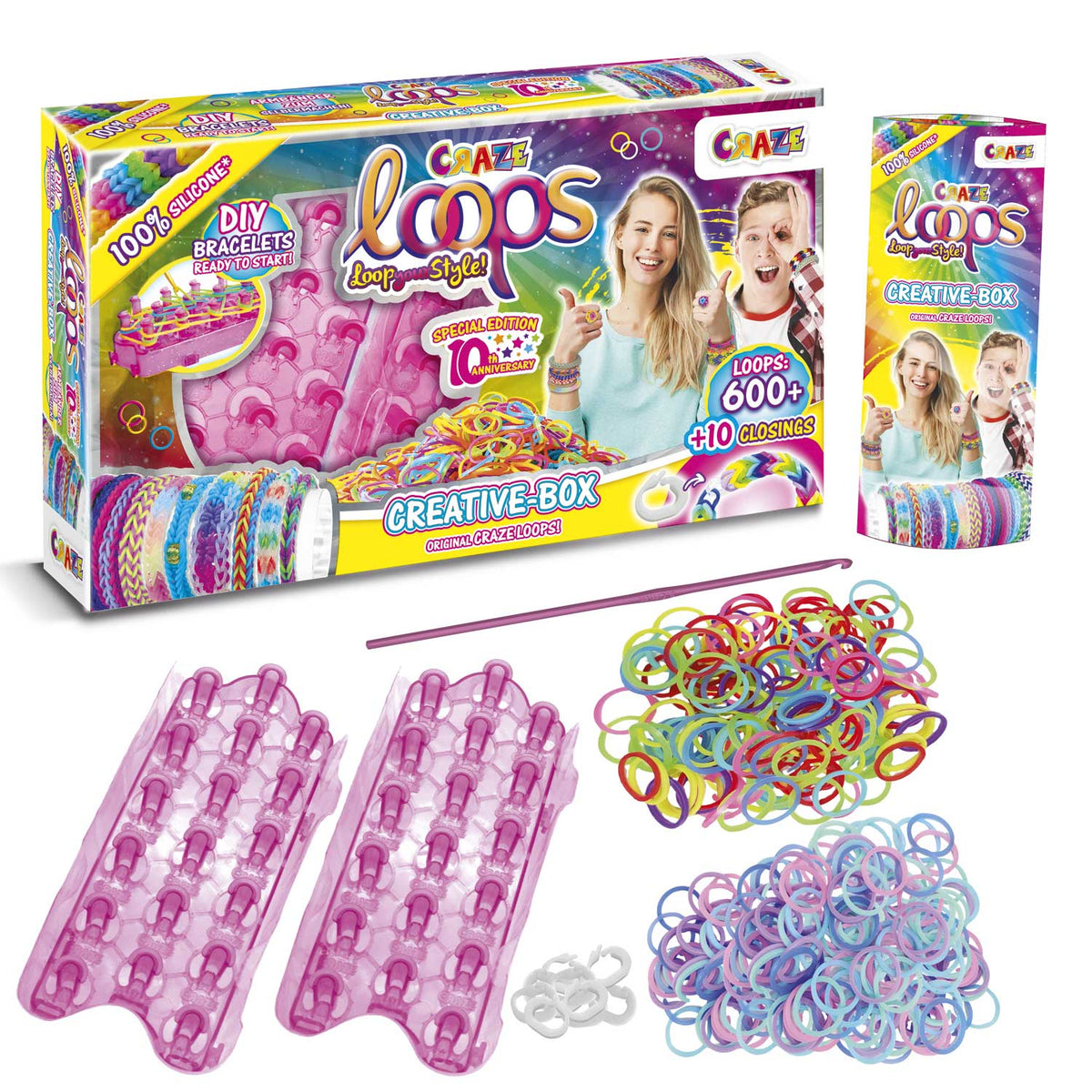 Creative Box contains 600 CRAZE LOOPS