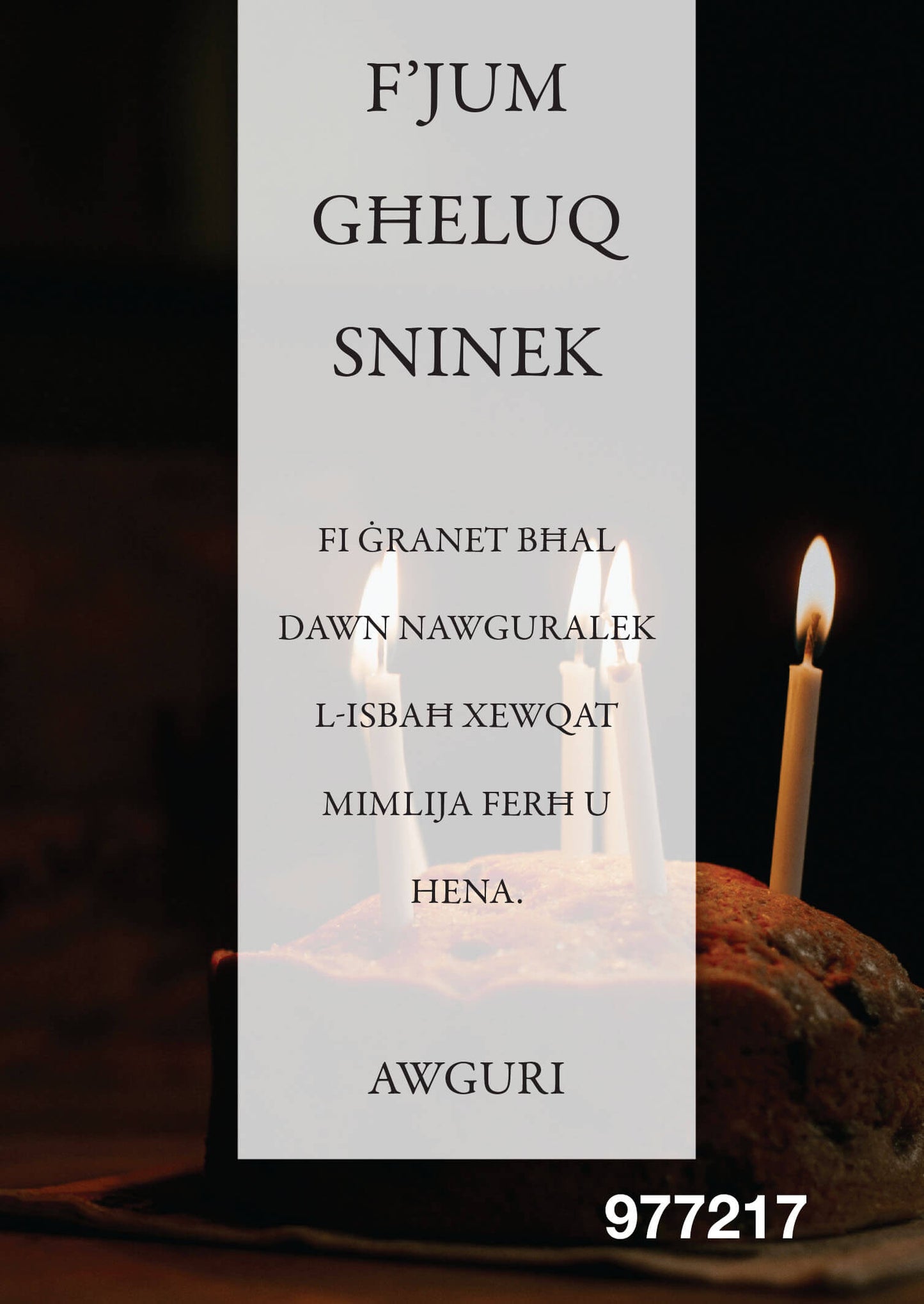 F'Jum Għeluq Sninek