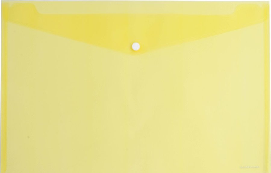 Envelope Folder with Button Yellow