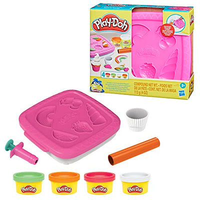 Play-Doh Create N Go Cupcakes Playset Set with Storage Container - Arts and Crafts Toys for Kids