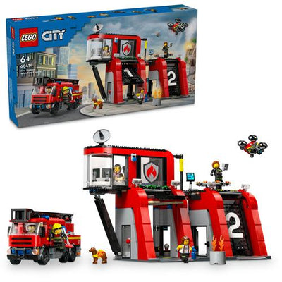 Lego City Fire Station With Fire Engine - 60414
