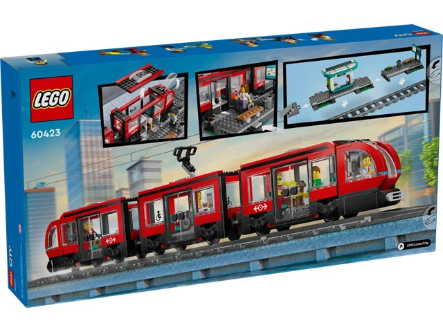 LEGO City 60423 Downtown Tram Streetcar and Station