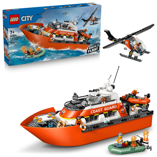 LEGO City 60504 Coast Guard Rescue Boat and Helicopter