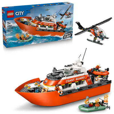 LEGO City 60504 Coast Guard Rescue Boat and Helicopter