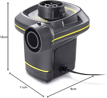 Quick-Fill AC/DC Electric Pump UK 3-pin Plug Intex 230 Volt
