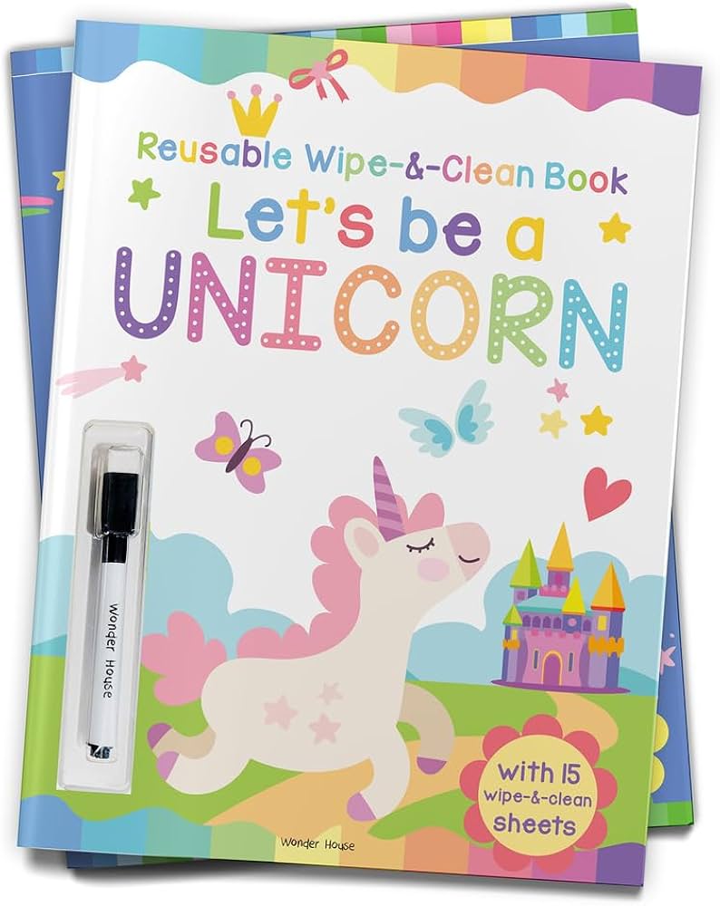 Reusable Wipe And Clean Activity Book