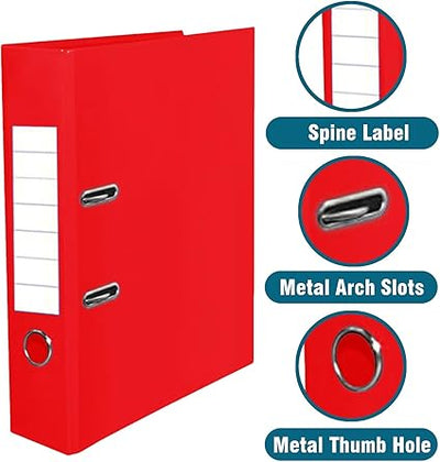 Arch file 75mm red