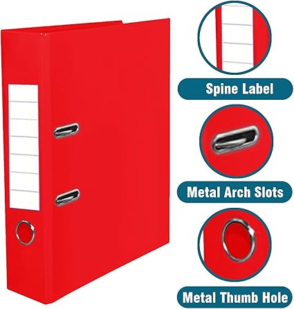 Arch file 75mm red