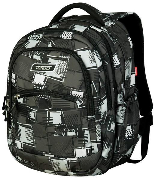 Backpack 2 In 1 Large 3 Zip Curved Squares