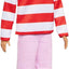 Barbie Fashionistas Ken Doll Blonde Hair Red Striped Top Pink Shorts