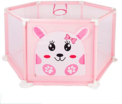 Child Safety Fence - Pink - 125X55Cm