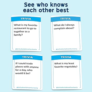 Do You Really Know Your Family? Card Game