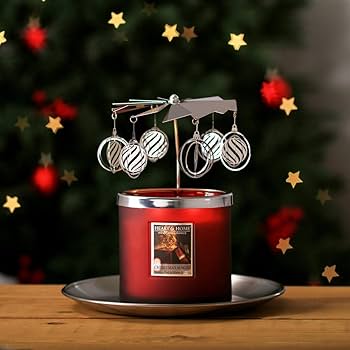 Heart & Home Twin Wick Candle and Carousel Gift Set