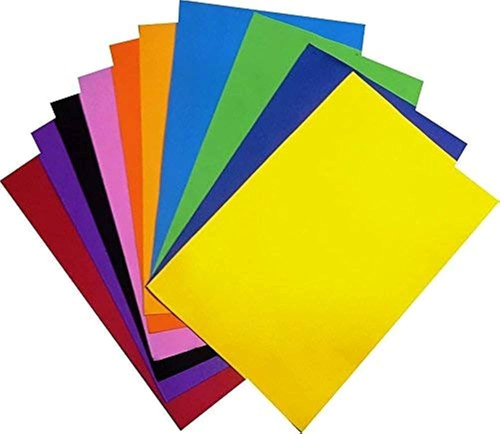 Foam Sheets x10 Colors A4